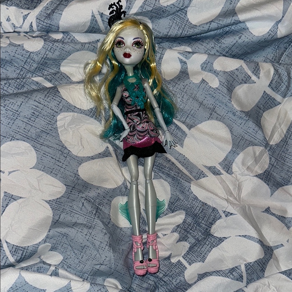 Monster High Doll with Blonde and Teal Hair